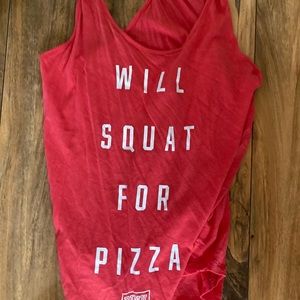 Vs pink will squat for pizza tank
